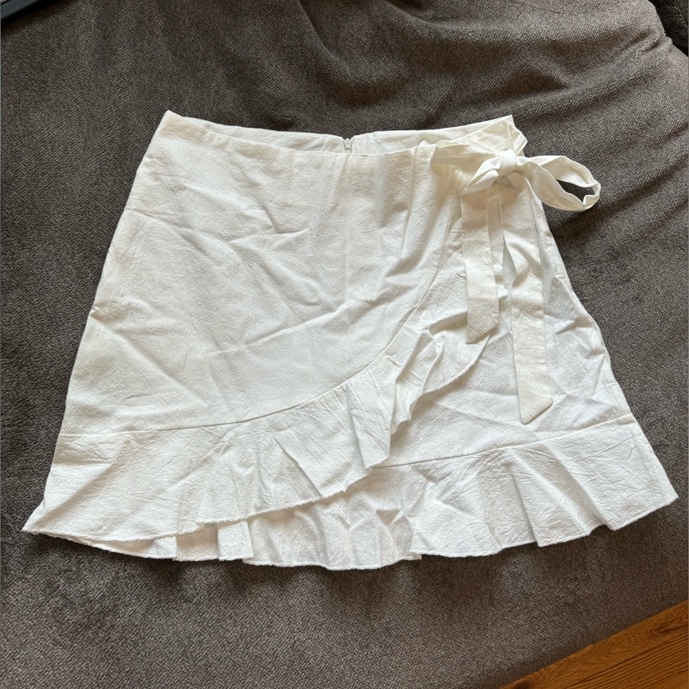 Summer faux wrap skirt